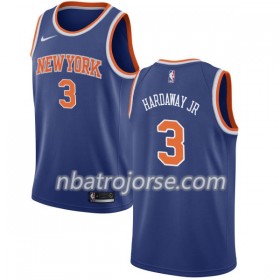 Män New York Knicks Tröja Tim Hardaway Jr 3 Nike 2017-18 Blå Swingman